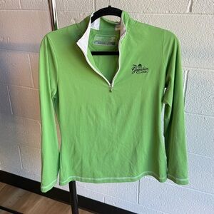 Cutter & Buck Vibrant Green Pullover from the Greenbrier Classic